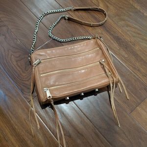 Rebecca Minkoff Cognac 3-Zip Rocker